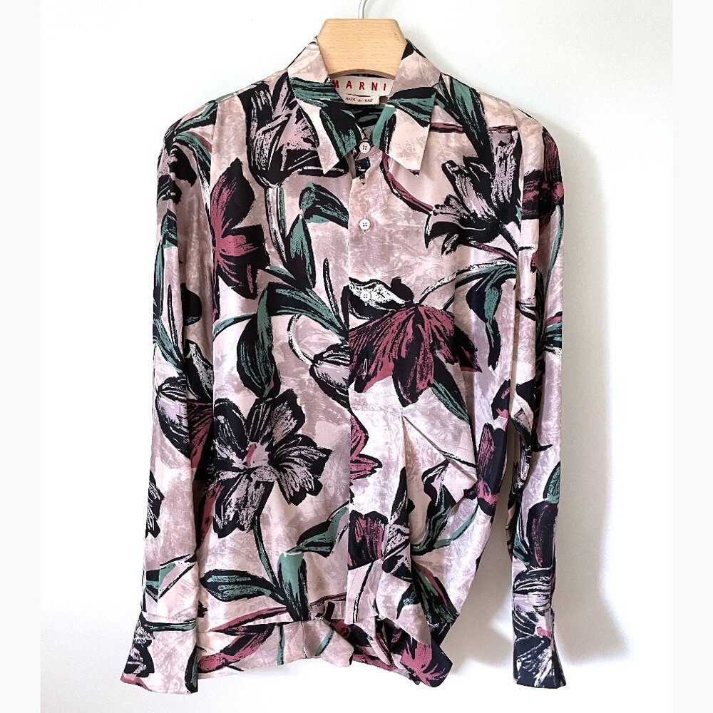 Marni Printed Silk Blouse